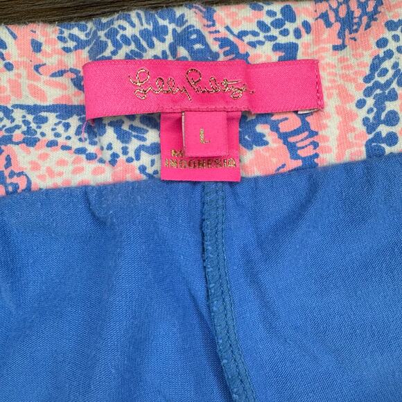 Lilly Pulitzer Pink and Blue A-Line Skirt - Picture 4 of 8
